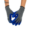 10G 2 Yarn Polycotton Latex Dipped String Knit Work Gloves for Construction